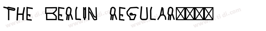THE BERLIN Regular字体转换